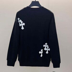 Chrome Hearts Logo Black Crew Neck Sweatshirt